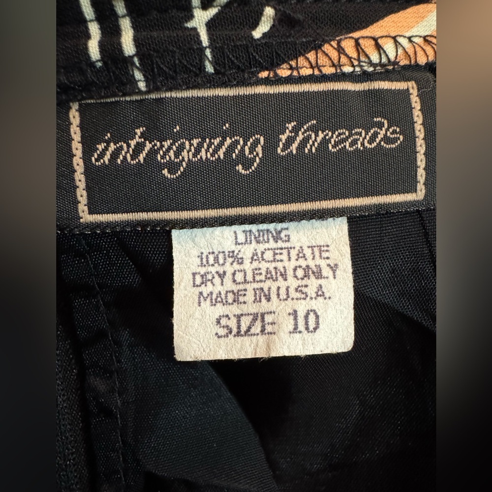 Vintage 80s Matchstick colorful skirt by Intriguing Threads Size 10 - Picture 6 of 8